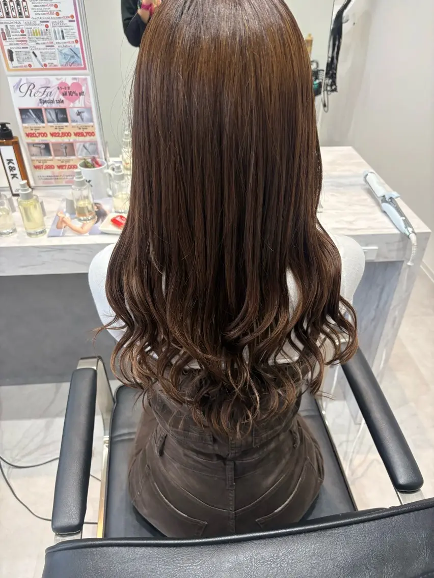 プルエクステ(プラチナ42cm)60本の写真