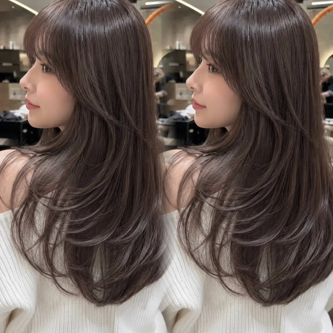 ロング カット ヘアカラー トリートメント 🦋高屋敷陸🦋 レイヤー/ハイトーンのヘアスタイル