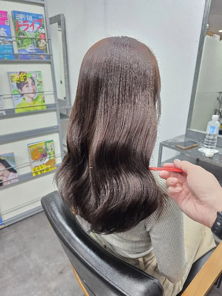 ロング カラー カット ヘアカラー 平田 広大のヘアスタイル