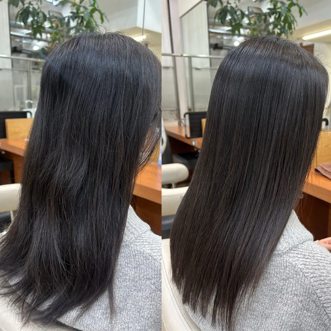 セミロング パーマ 縮毛矯正 トリートメント 🦋💜金澤 愛奈💜🦋のヘアスタイル