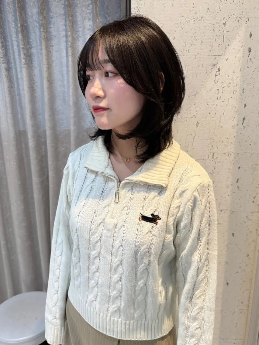 ミディアム カラー カット ヘアカラー トリートメント mai / linoah˚✧のヘアスタイル