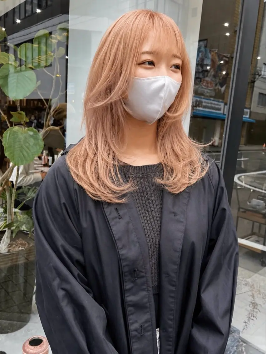 【 50%オフ🥣】 全体ケアブリーチ➕カラー➕似合わせカット 当日ご予約◎の写真