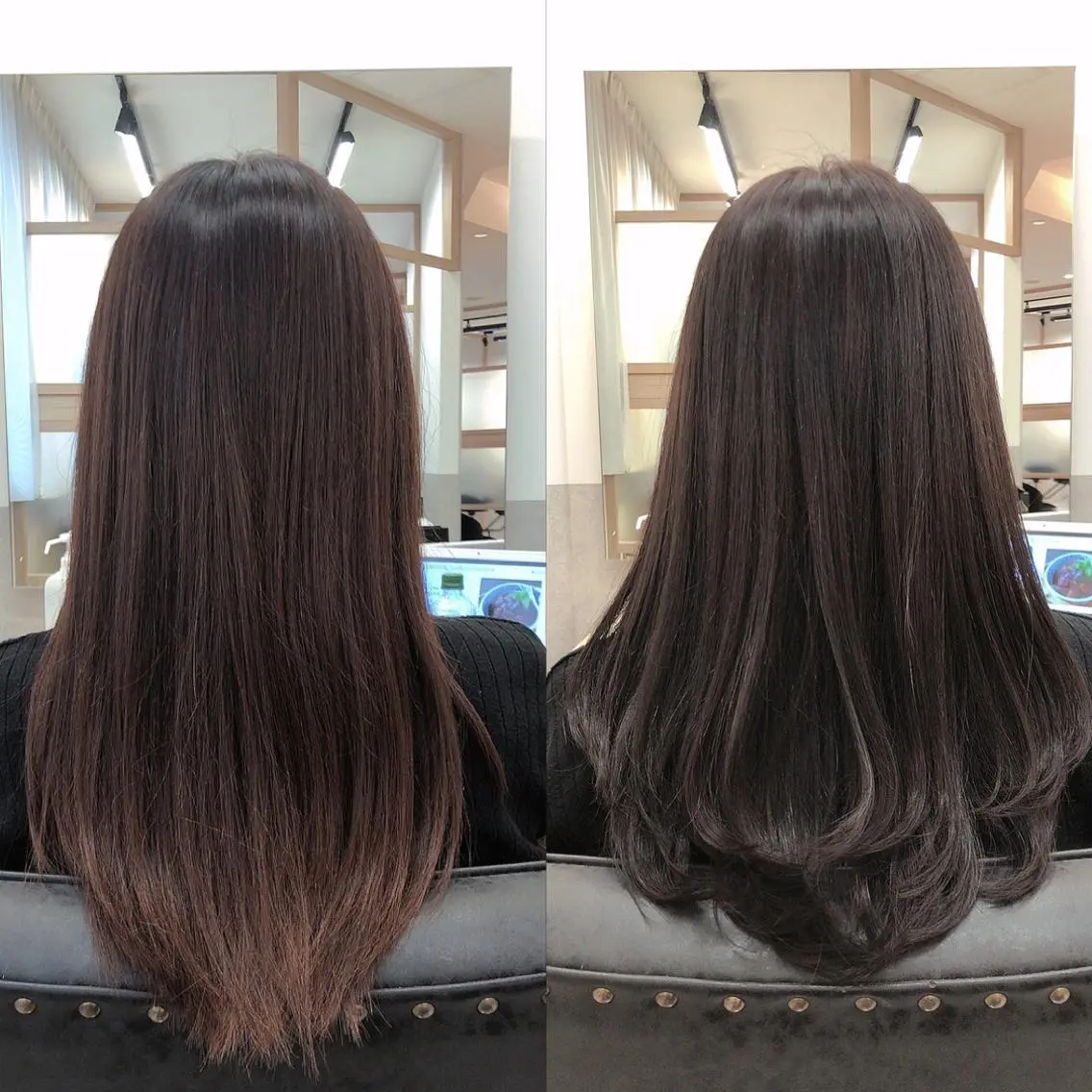 セミロング カラー カット ヘアカラー トリートメント 西野 美空🍊のヘアスタイル