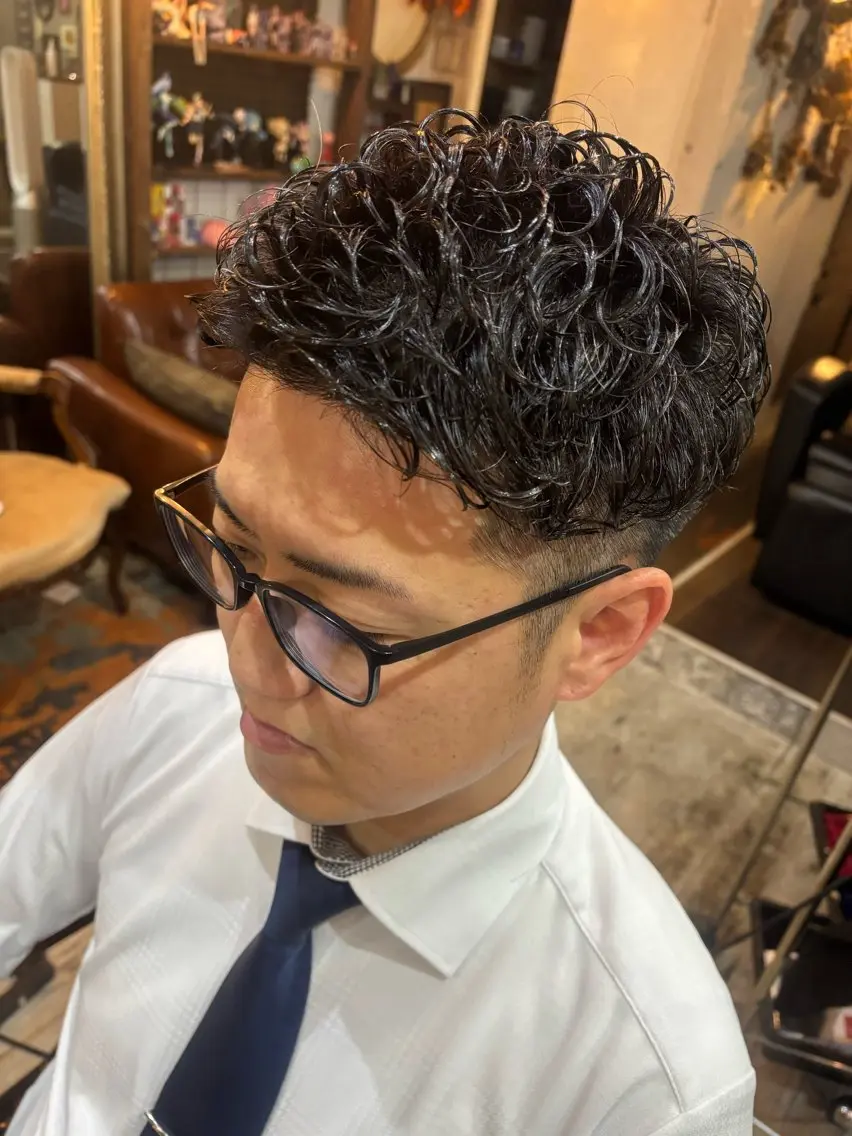 ショート パーマ メンズ LILIS hair designのヘアスタイル