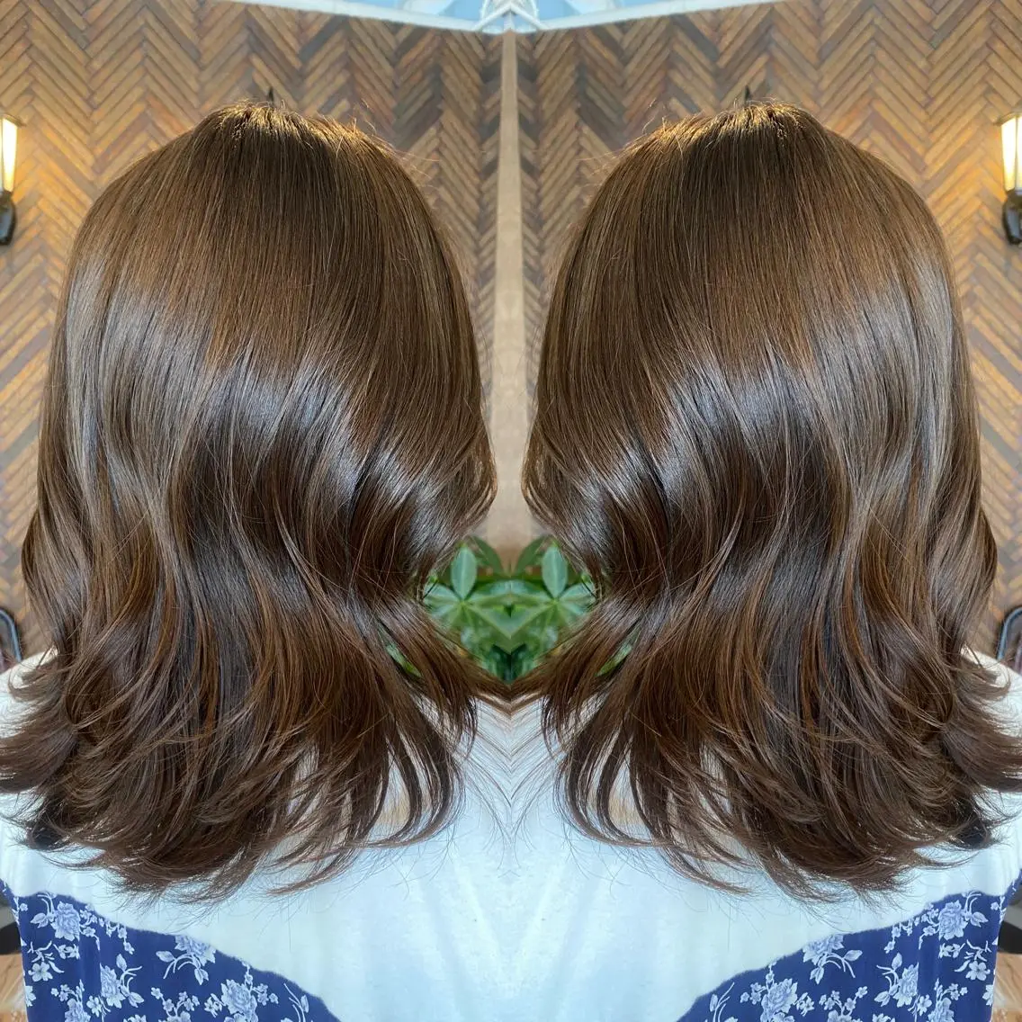 セミロング カラー tocca 💜石田愛結💜のヘアスタイル