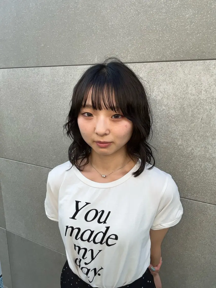 ミディアム パーマ ミディアムパーマ カット パーマ 似合わせパーマ/ 山本銀次郎のヘアスタイル