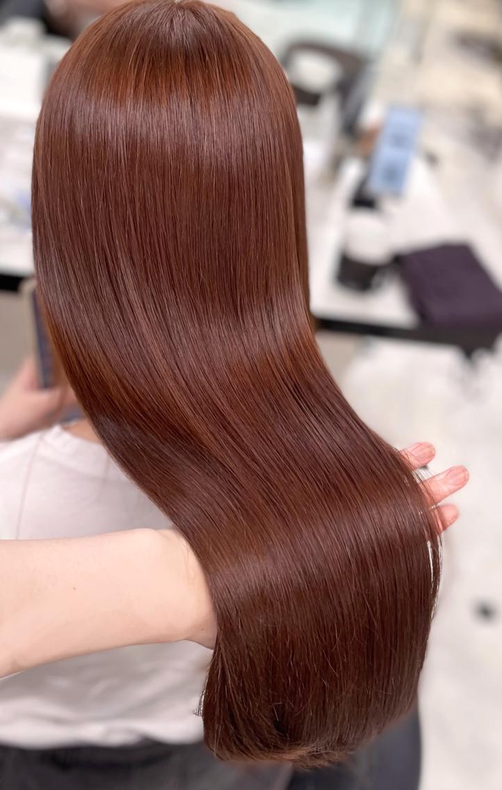 🥀ミニモSALE🥀暖色映える🫧ブリーチありorなし選べるダブルカラー（ケアブリーチ別途＋3300円）の写真
