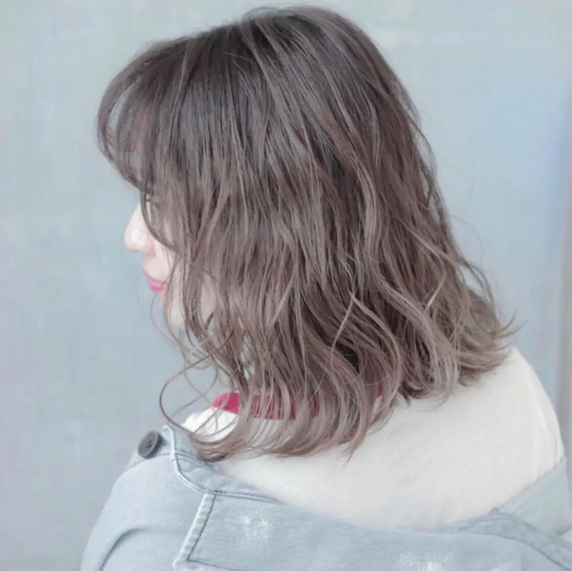 ミディアム カラー KAEDE🎀 縮毛矯正＆パーマ特化のヘアスタイル