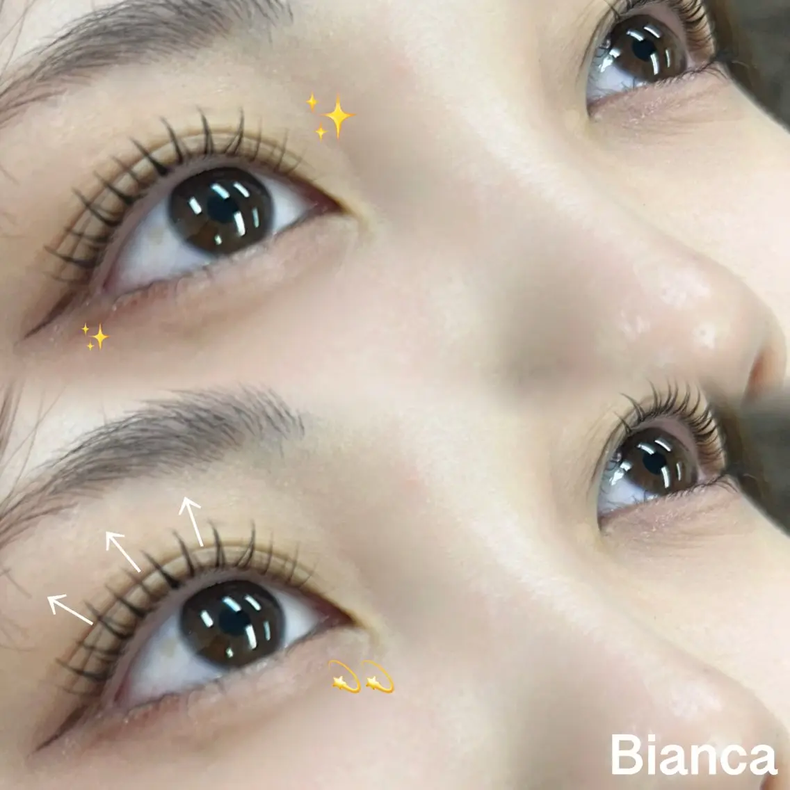 マツエク・マツパ マツパ ⟡.·Bianca アビコ 🎀のマツエク・マツパデザイン