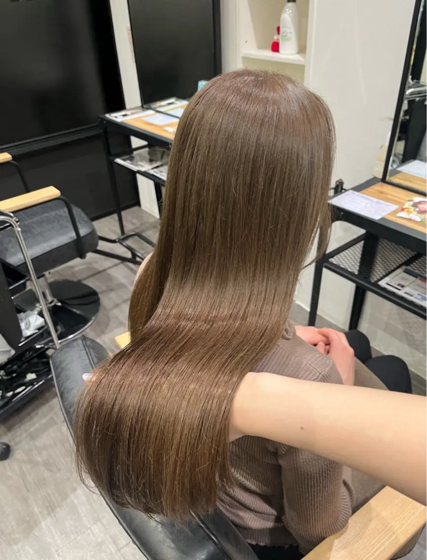 ロング カラー ヘアカラー 松尾 遥花のヘアスタイル