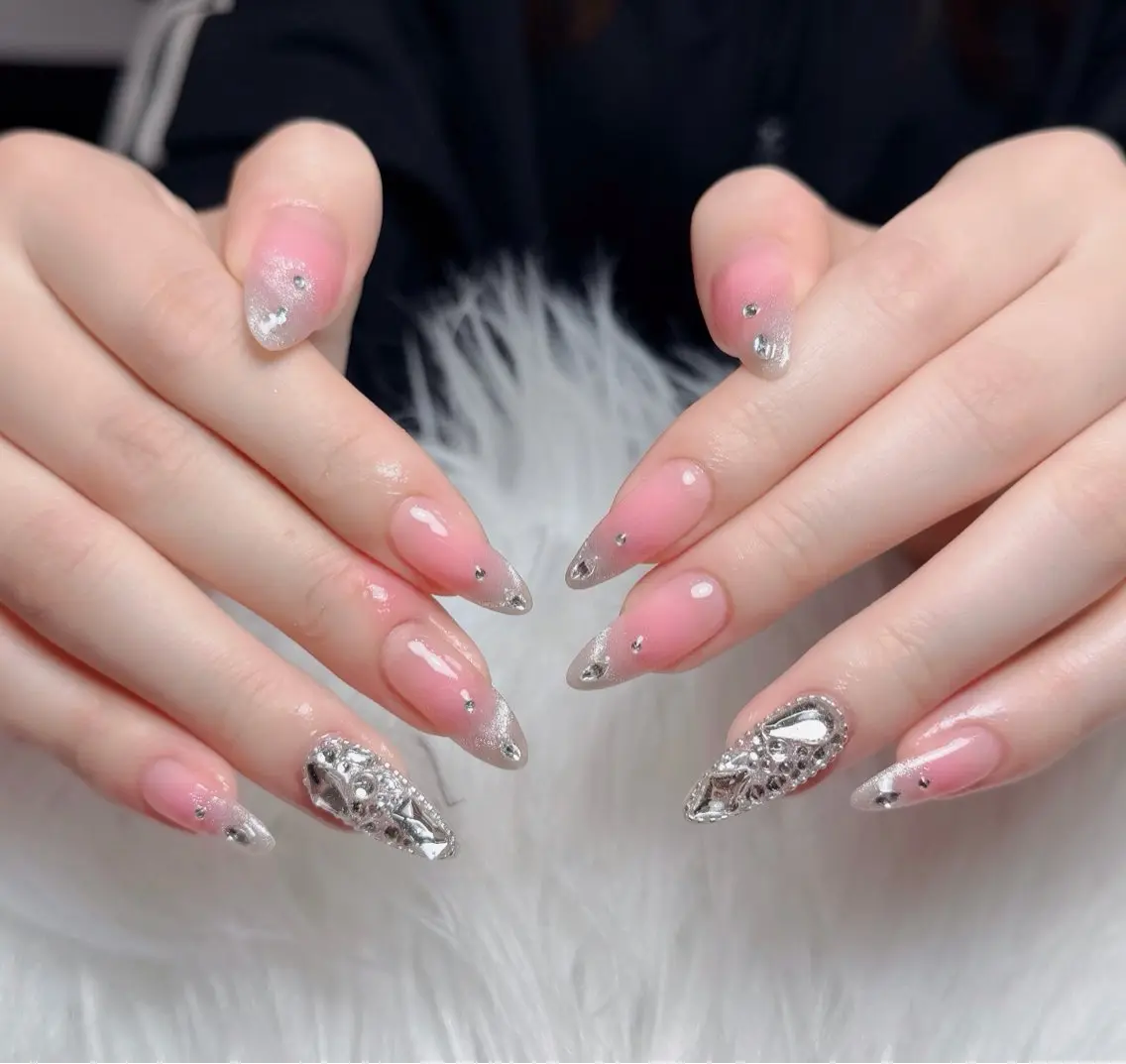 ネイル アートネイル フレンチネイル ジェルネイル 韓国ネイル マグネットネイル ハンドネイル Lenie Nail Okuboのネイルデザイン