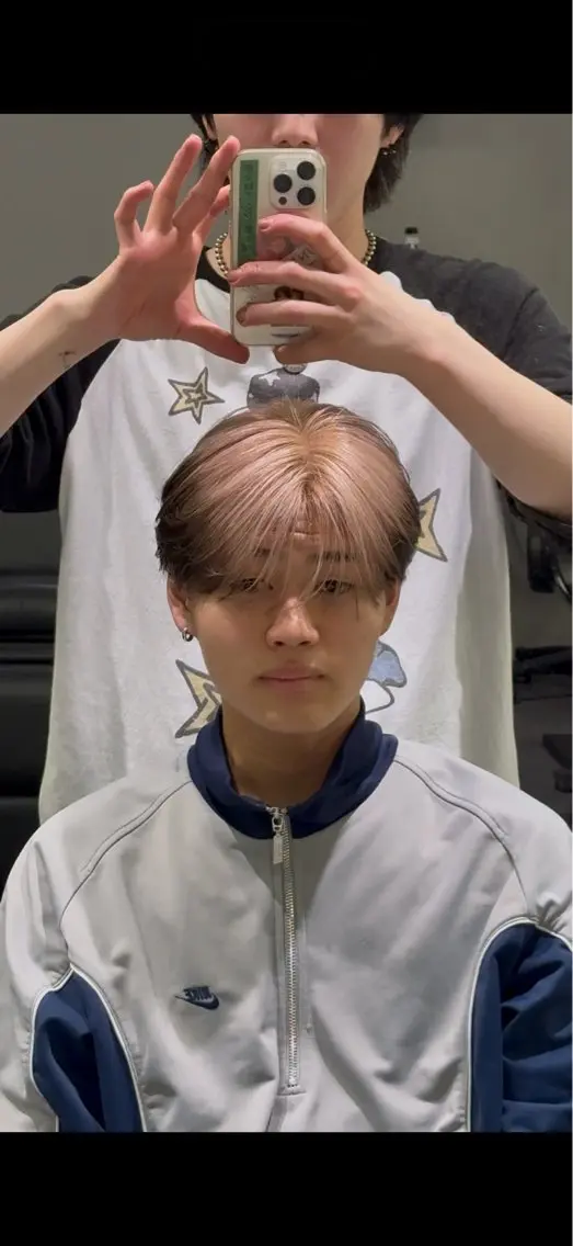 カラー メンズ メンズハイトーン ブラウンカラー ハイトーンカラー ピンクカラー ホワイトピンク ヘアカラー skill 渋谷店 村彼方 20時〜のヘアスタイル
