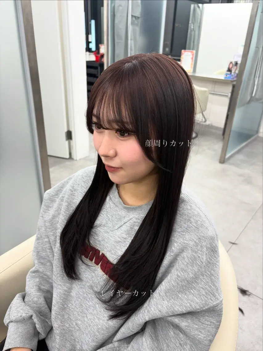 ロング 透明感カラー×顔周り mizuki🫧のヘアスタイル