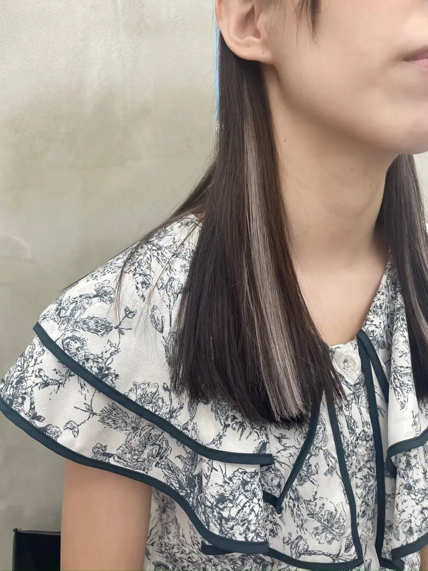 セミロング ♡似合わせ ♡ハイトーン♡のヘアスタイル
