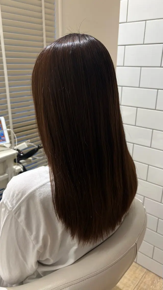 ロング カラー カット 似合わせ 顔周りYUUGAのヘアスタイル