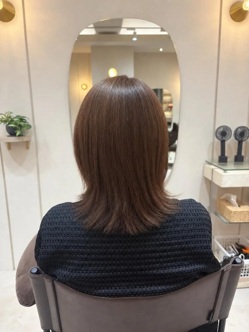 ミディアム yuni すず.*・゚のヘアスタイル