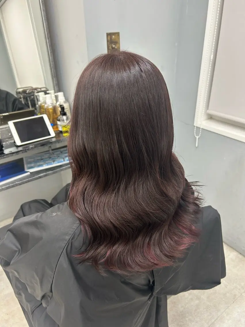 セミロング カラー 福島 wakanaのヘアスタイル
