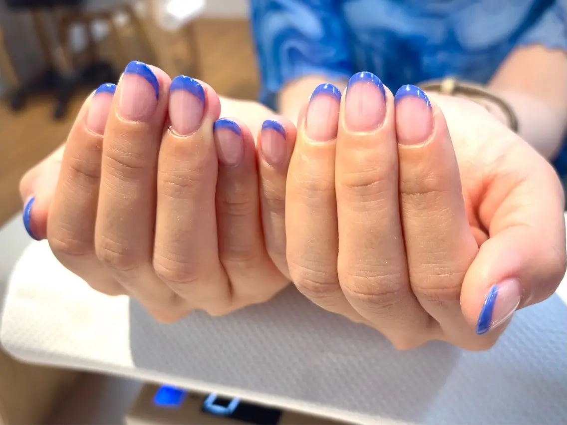 ネイル クリアネイル フレンチネイル Tomoyo Nailのネイルデザイン