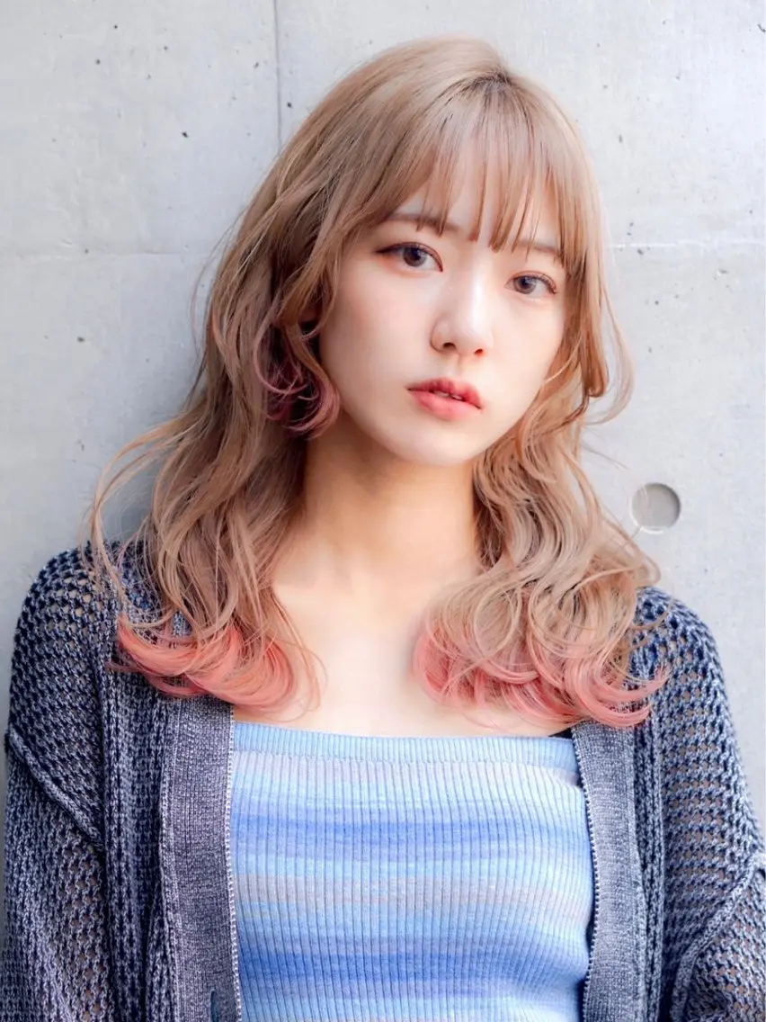 1ブリーチ➕カラー➕上質トリートメント♥️¥12500の写真