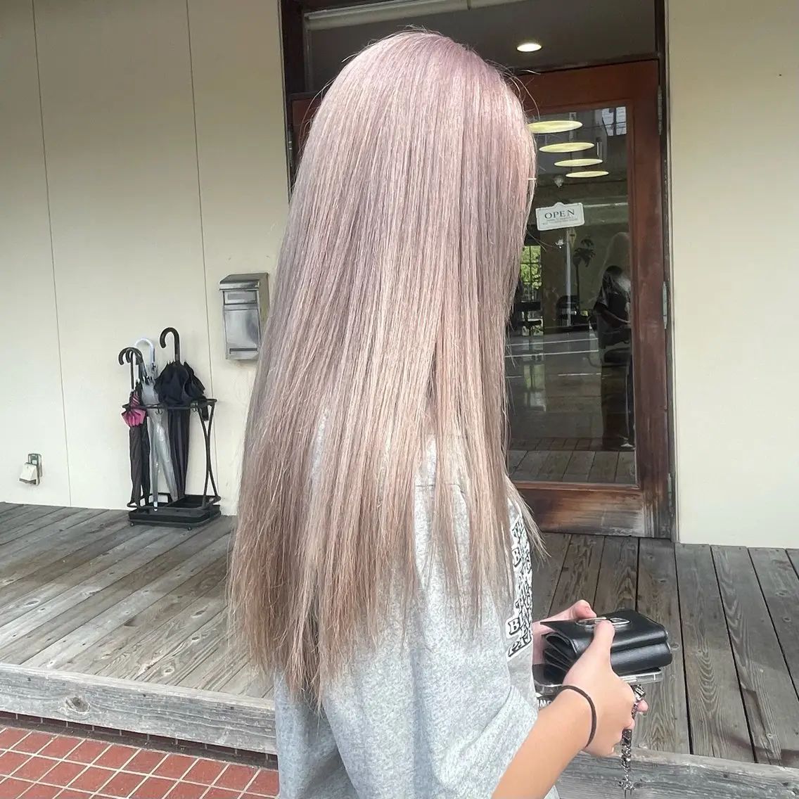 【Wカラー🍑】垢抜け確定🤍色落ちまでかわいいカラーの写真
