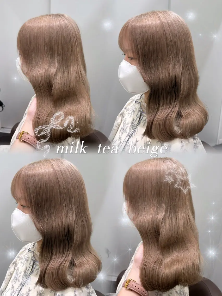 ミディアム カラー ヘアアレンジ ヘアカラー トリートメント ヘアセット ・˚✧すずね˚✧* ♡のヘアスタイル