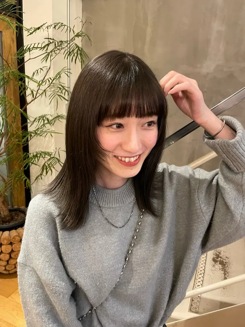 ミディアム 似合わせカラー/ 堀江美容室/レミ🎀のヘアスタイル