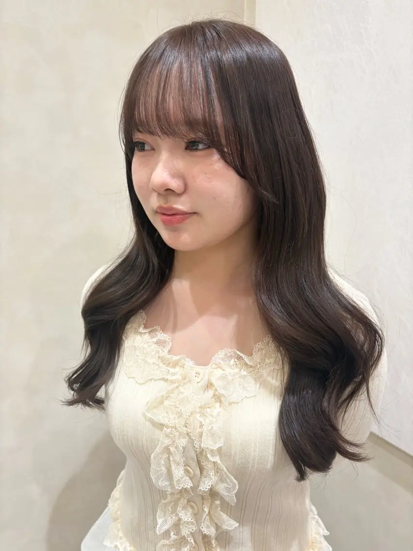 ロング カラー ブラウンカラー ヘアカラー トリートメント SAAYA/板橋/ モデル募集中🎀のヘアスタイル