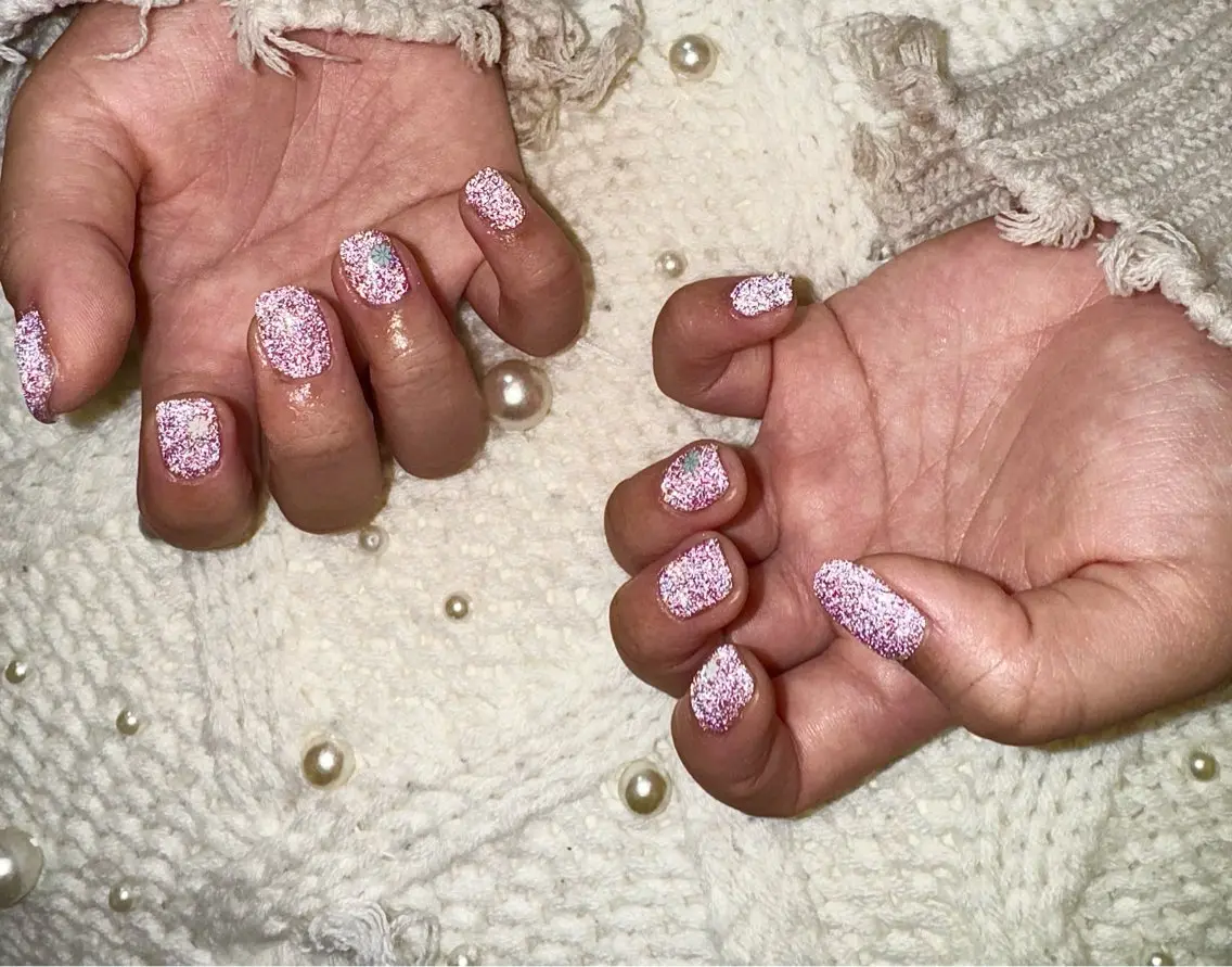 メンズ ネイル フラッシュネイル メンズネイル ピンク MIMnail メンズネイリストのネイルデザイン