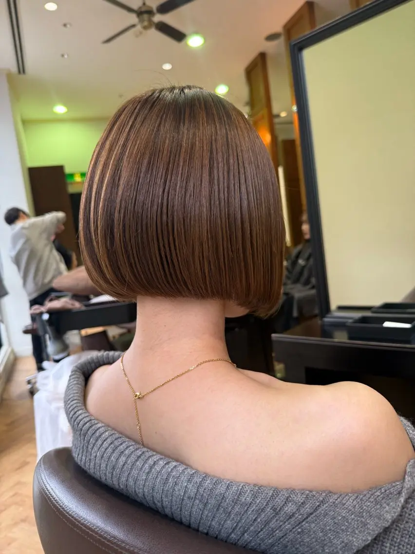 ショート ボブ 溝口 槙里也のヘアスタイル