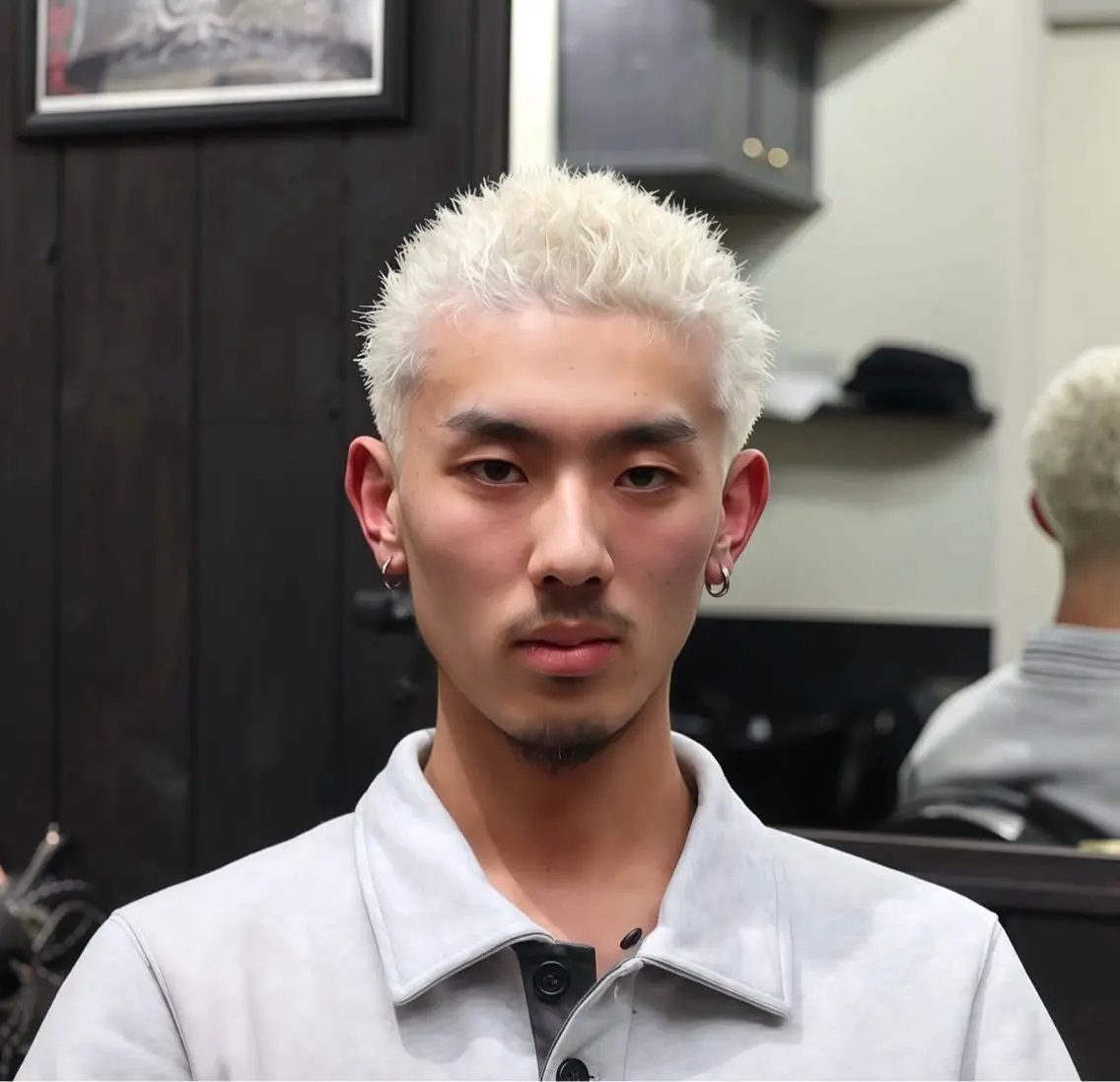 カラー パーマ メンズ メンズブリーチ メンズパーマ ブリーチ 断髪刈舞 STAFFのヘアスタイル