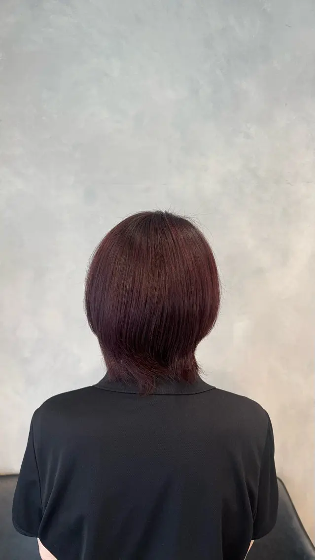 カラー レッドカラー ヘアカラー トリートメント 井野 彩加のヘアスタイル