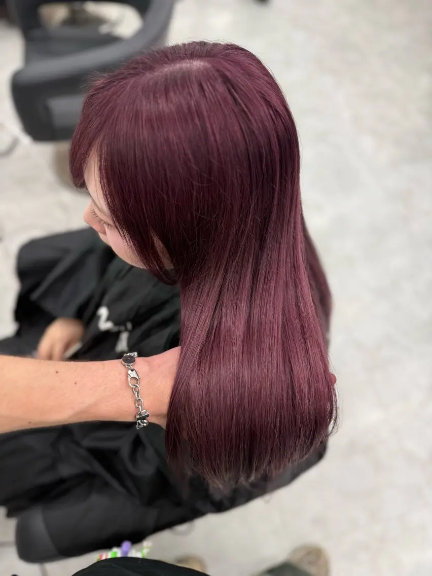 ロング カラー ヘアアレンジ カット ヘアカラー 縮毛矯正 🤍渋谷の赤髪 トップ/らいる🤍のヘアスタイル