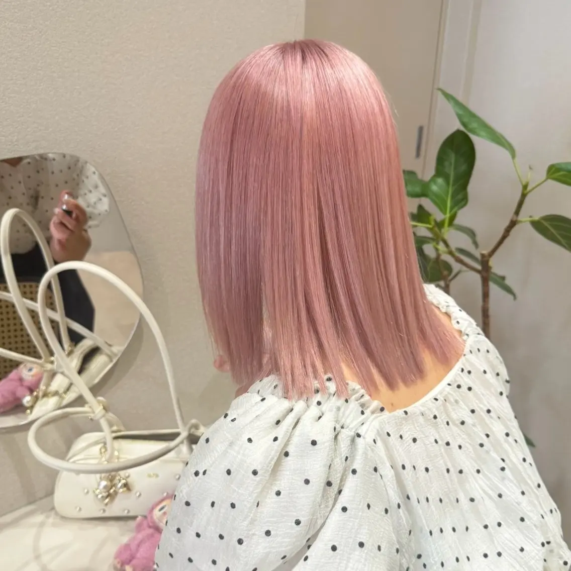 カラー ピンクカラー ヘアカラー ハイトーン／暖色 👩🏼HONOKAのヘアスタイル