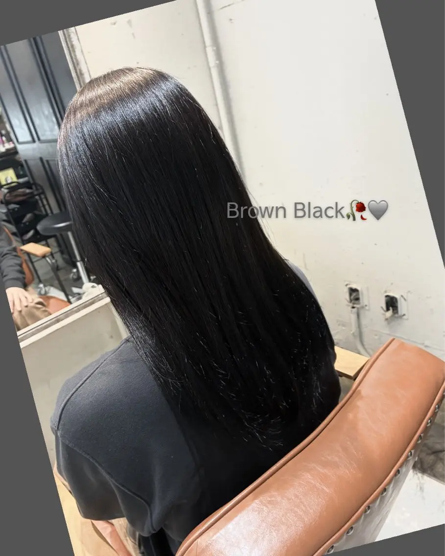 ロング カラー 黒髪 ブラウンカラー モデル様募集中🍒/ soraのヘアスタイル