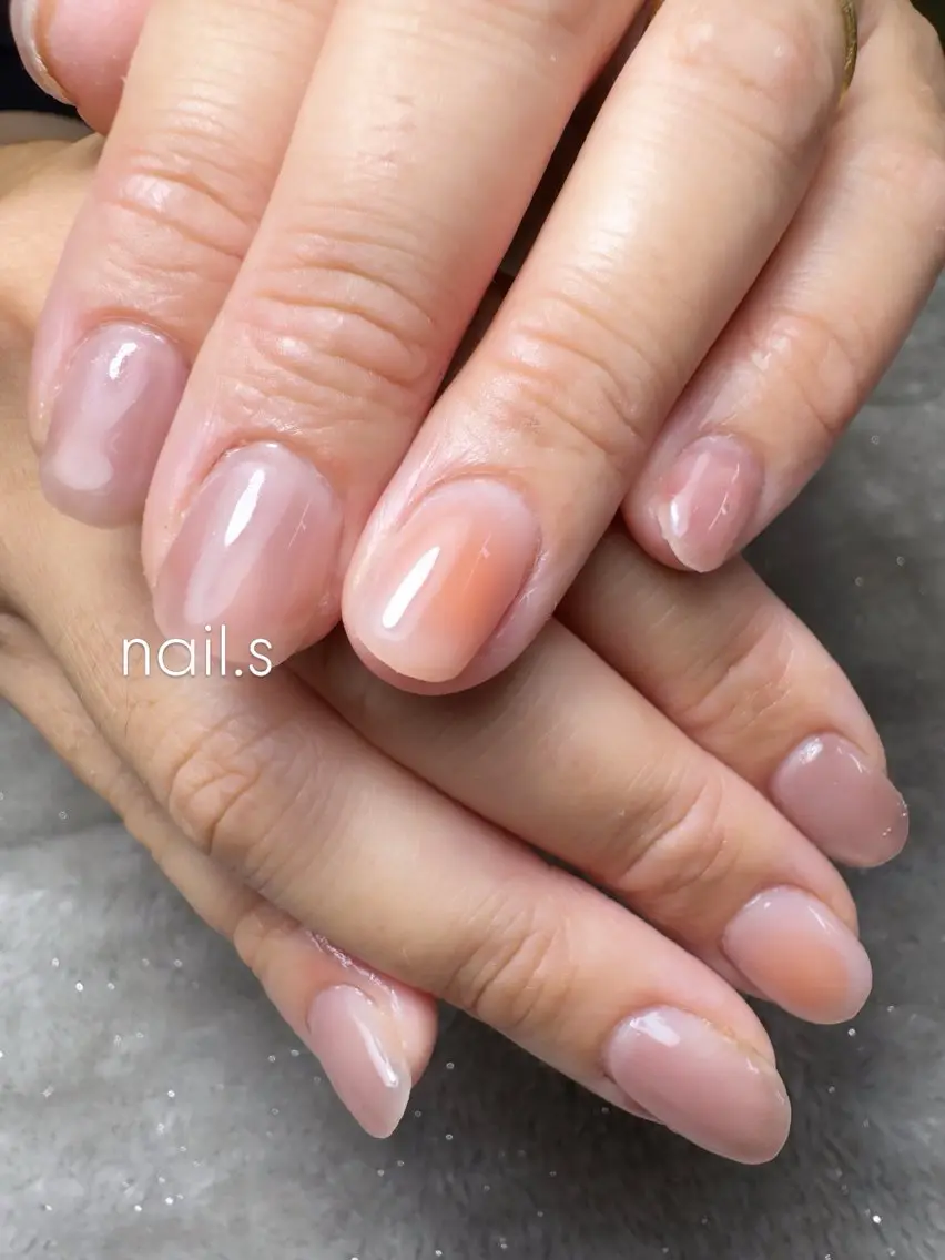 ネイル チークネイル マグネットネイル ピンク ショートネイル ハンドネイル nail.s misatoのネイルデザイン