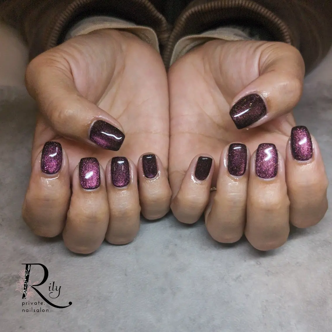 ネイル マグネットネイル nailsalon Rilyのネイルデザイン