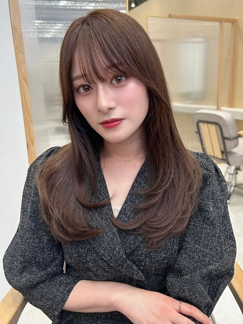 【ご新規様限定】✨コラーゲンケアカラー✨+似合わせ韓国風カットの写真