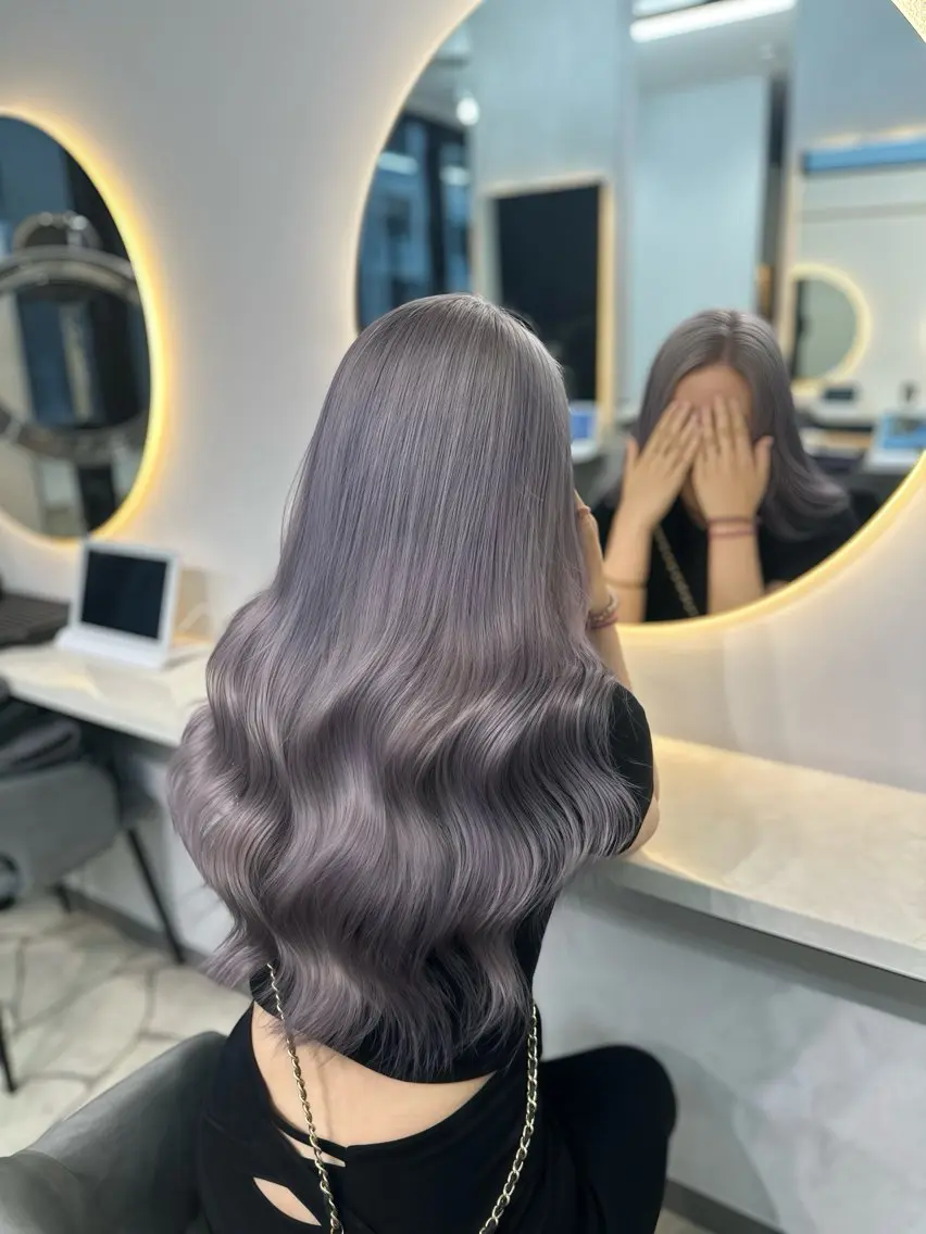ロング 切りっぱなしボブ ショートボブ ボブ ハイライト 髪質改善 店長山田 やまでぃーのヘアスタイル