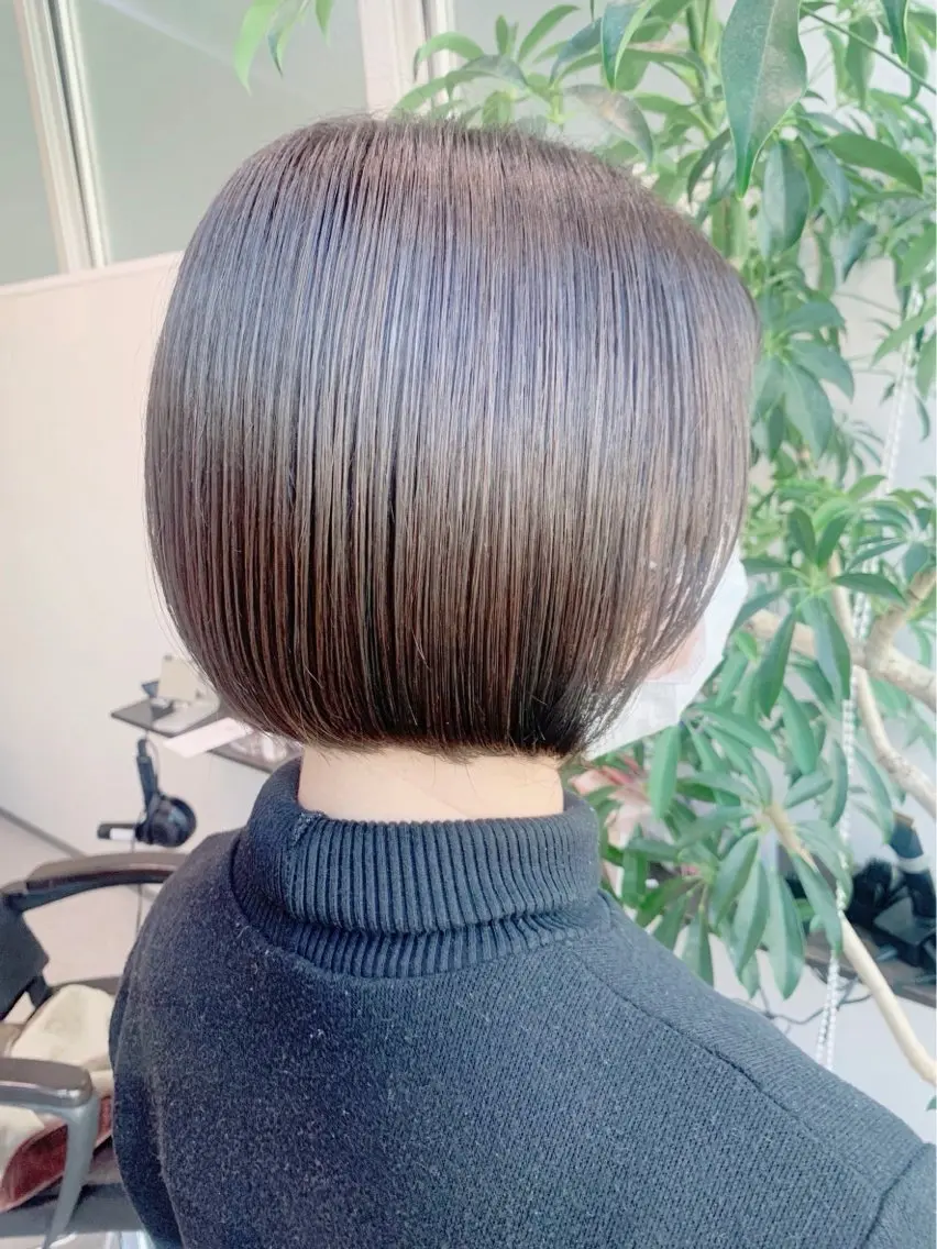 🌼カット➕Aujuaトリートメント🌼ショートボブ/レイヤーカット/ボブ/艶髪/髪質改善/ミニボブ/ロング/オージュアの写真