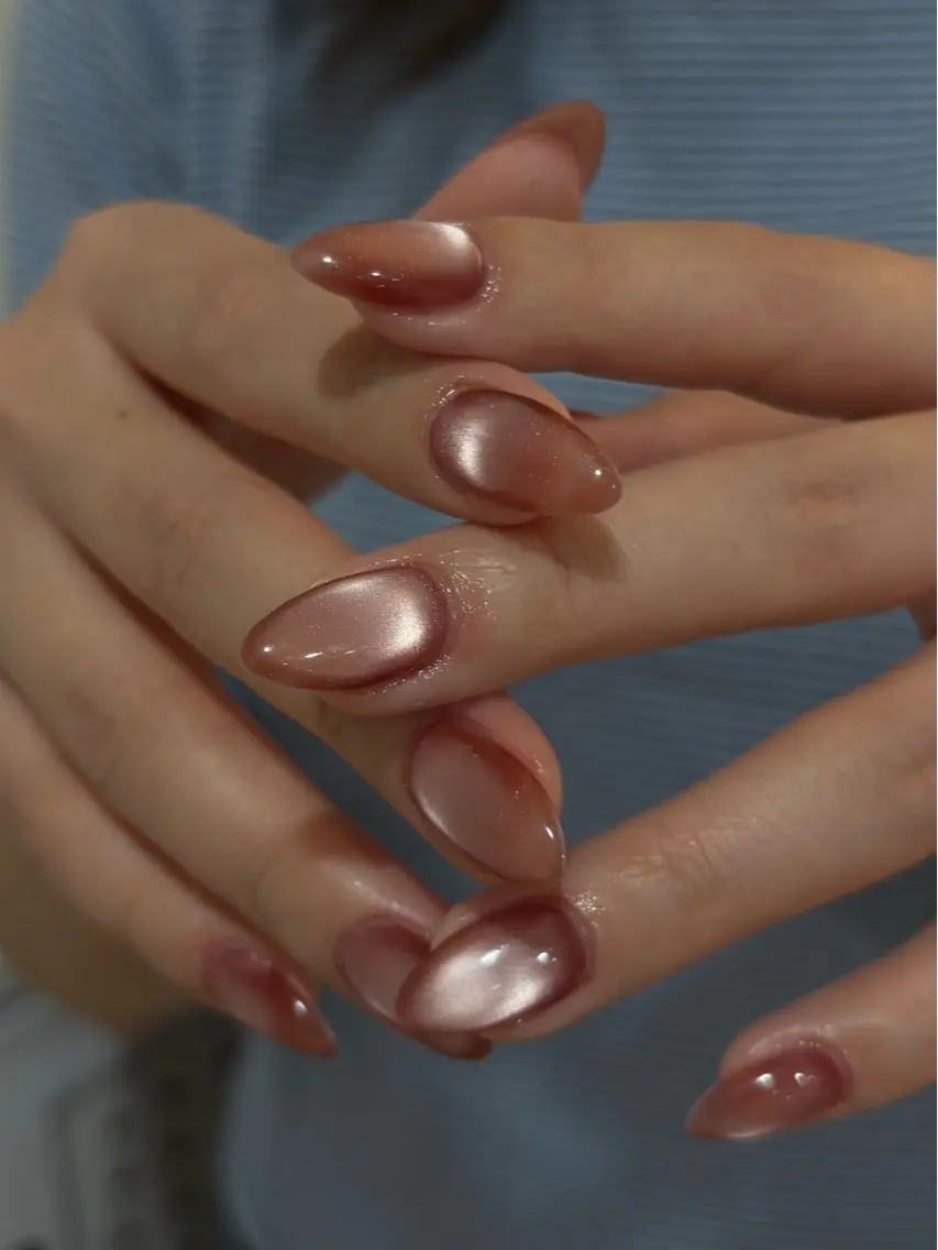 ネイル マグネットネイル ハンドネイル 🪻hina🪻 filonnailのネイルデザイン