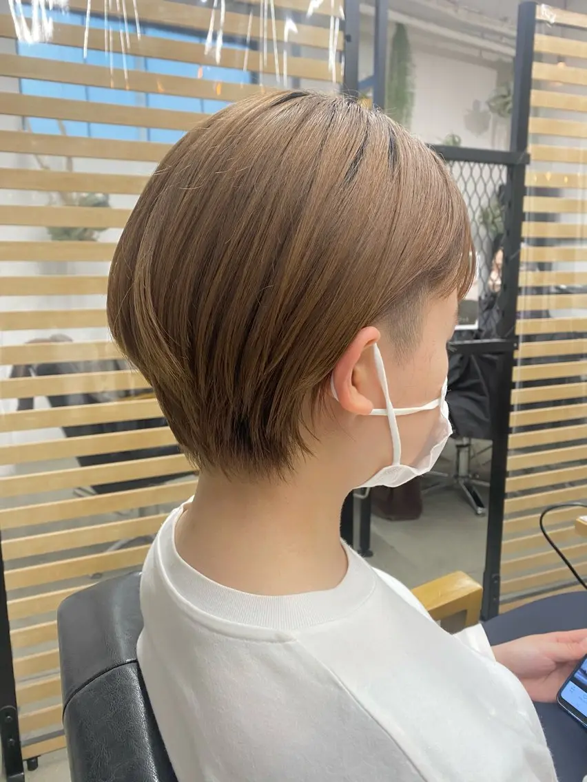 ショート ショートヘア 艶髪🌟髪質改善✨ Zinaヤマダ チサのヘアスタイル