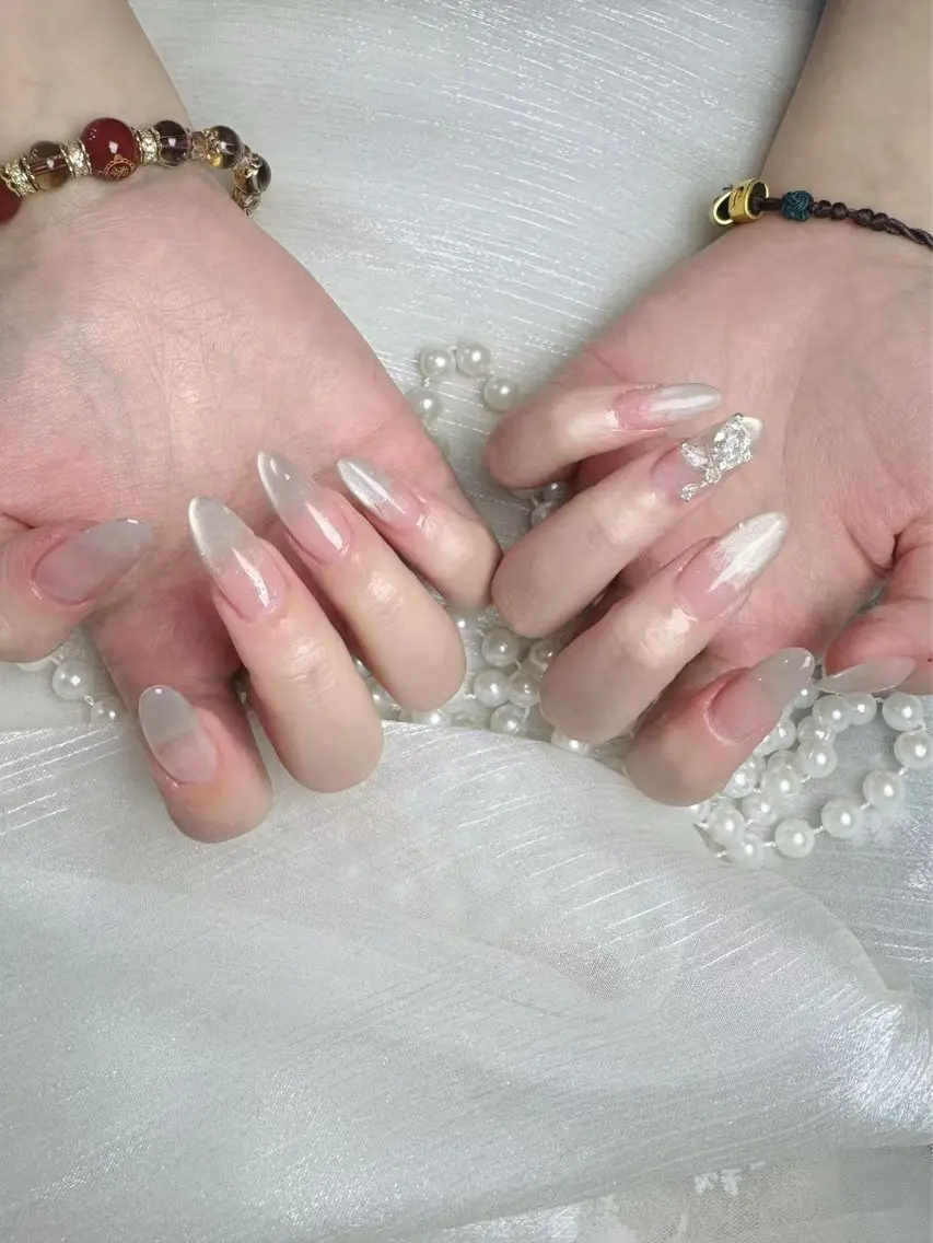 ネイル アートネイル フットネイル ジェルネイル ハート マグネットネイル babarla Nailのネイルデザイン
