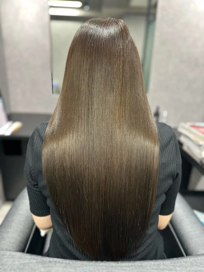ロング 髪質改善 トリートメント カット トリートメント 岩崎 恵実のヘアスタイル