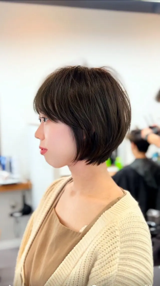 ショート カラー ショートボブ ボブ ショートヘア カット ヘアカラー トリートメント 表参道【髪質改善】 宮嶋勇太のヘアスタイル