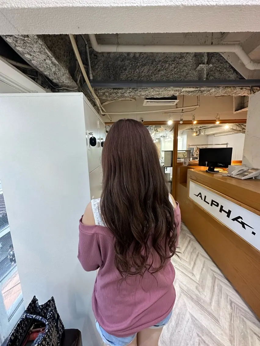 ロング 韓国ヘア×ハイトーン AYA💫のヘアスタイル
