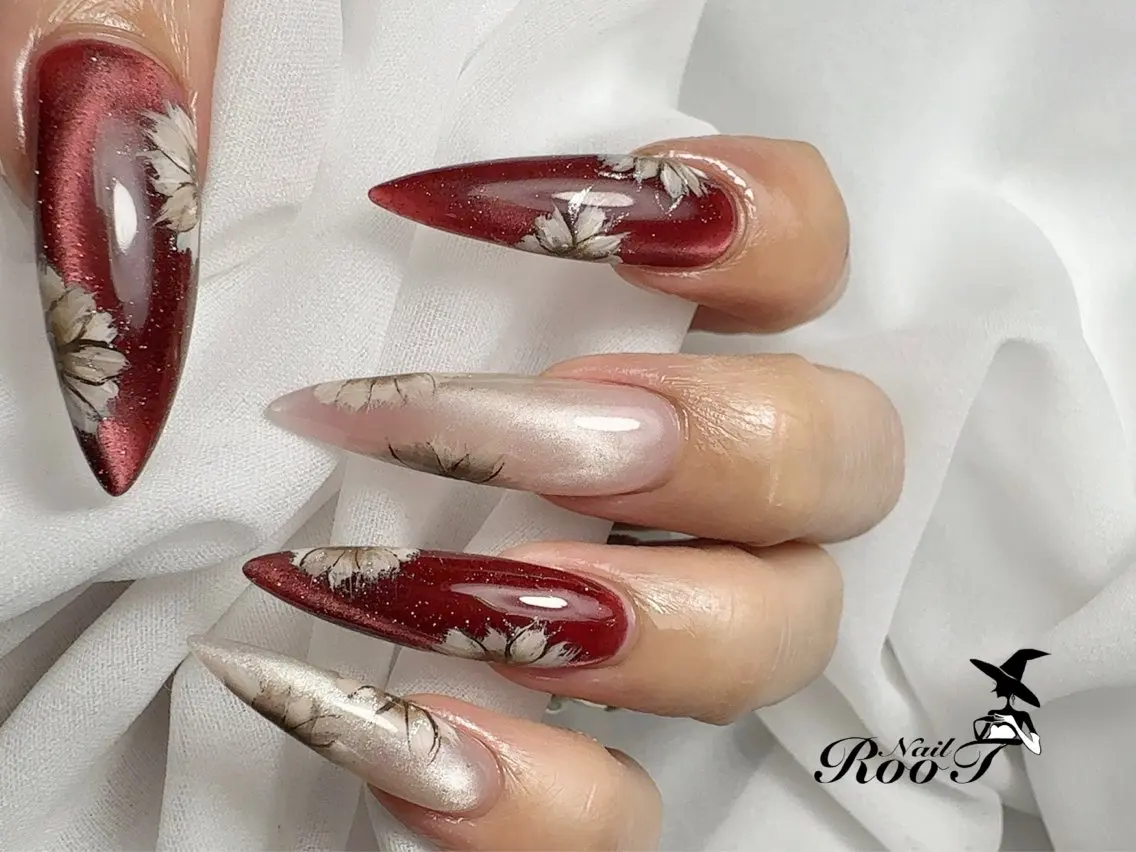 ネイル アートネイル フラッシュネイル マグネットネイル ハンドネイル RooT Nailのネイルデザイン