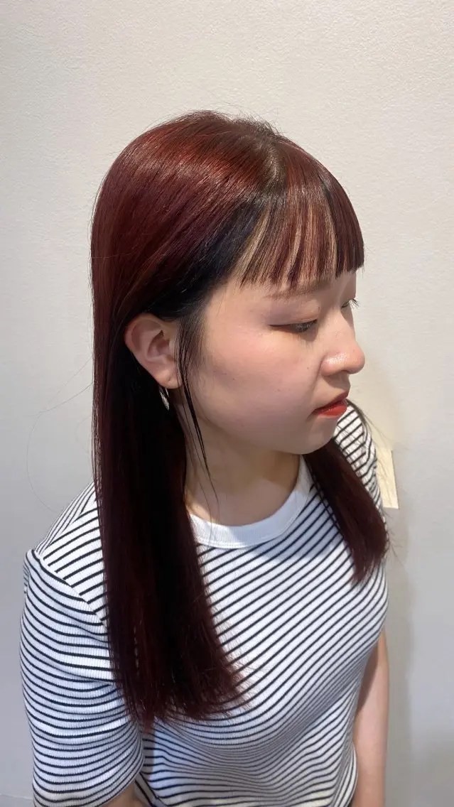 ロング カラー インナーカラー 中江 唱のヘアスタイル