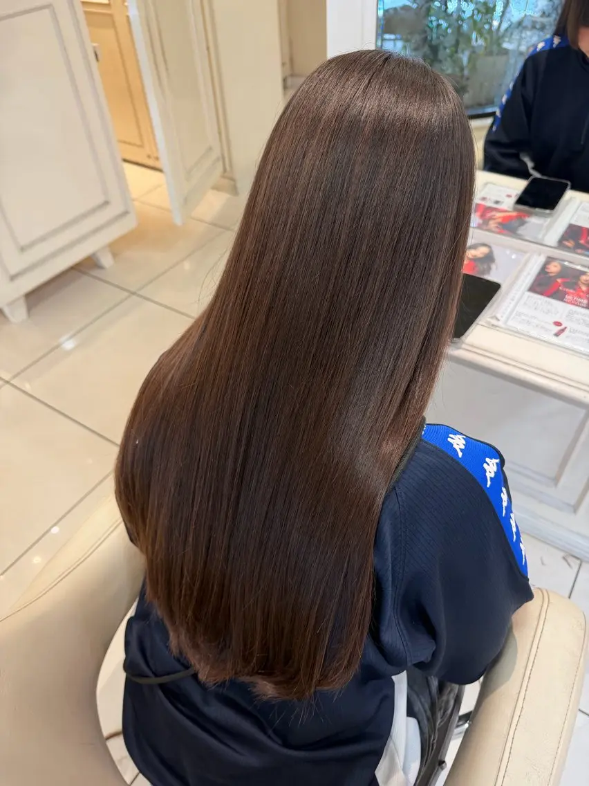 ロング ツヤ重視 ワンカラー🫧Mioのヘアスタイル