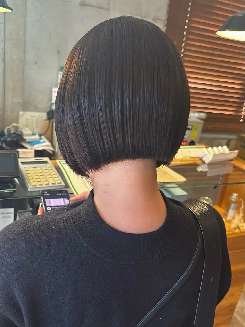 ショート 切りっぱなしボブ ボブ カット SAYA ‪🌱‬のヘアスタイル