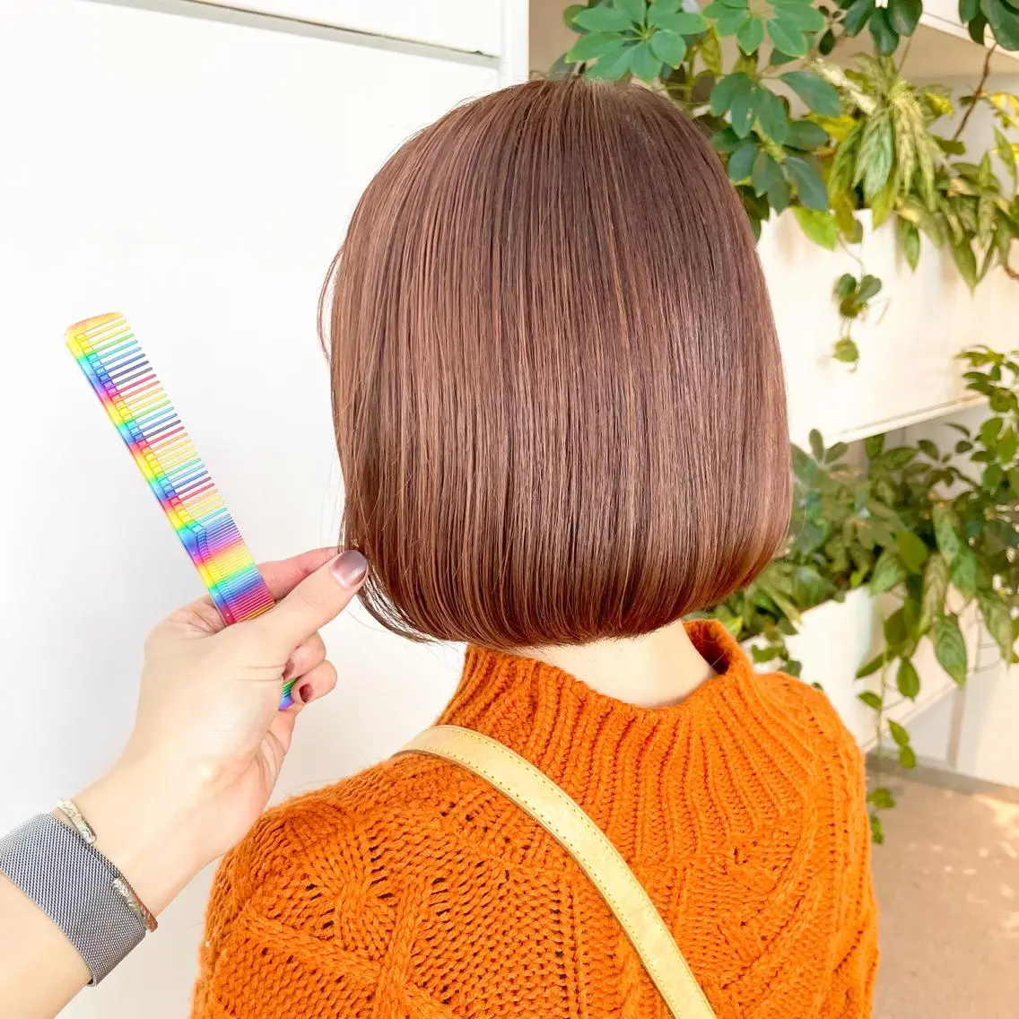 ショート カット ヘアカラー トリートメント 東北No.1完全個室 💐梶谷社長のヘアスタイル